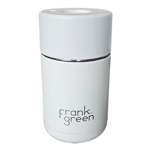 NEW FRANK GREEN Ceramic Reusable Cup Cloud White 10oz 295ml NWOB triple wall - Picture 3 of 7